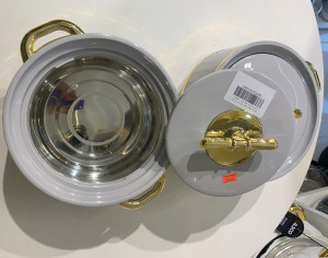 GOLD TRIM INSULATED FOOD WARMER