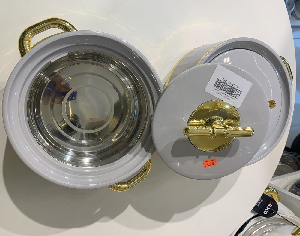 GOLD TRIM INSULATED FOOD WARMER