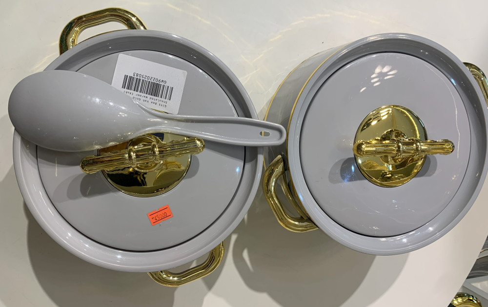 GOLD TRIM INSULATED FOOD WARMER