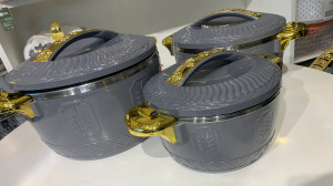 GRAY THERMAL INSULATED CASSEROLE
