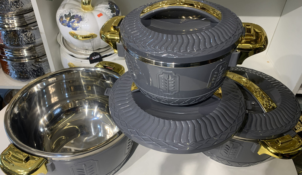 GRAY THERMAL INSULATED CASSEROLE