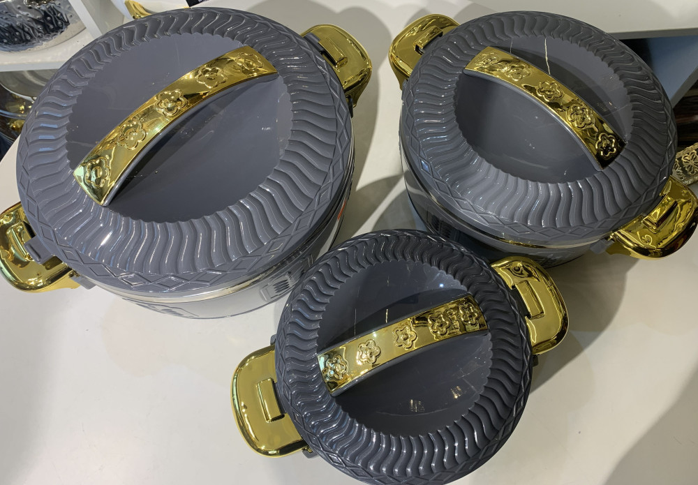 GRAY THERMAL INSULATED CASSEROLE