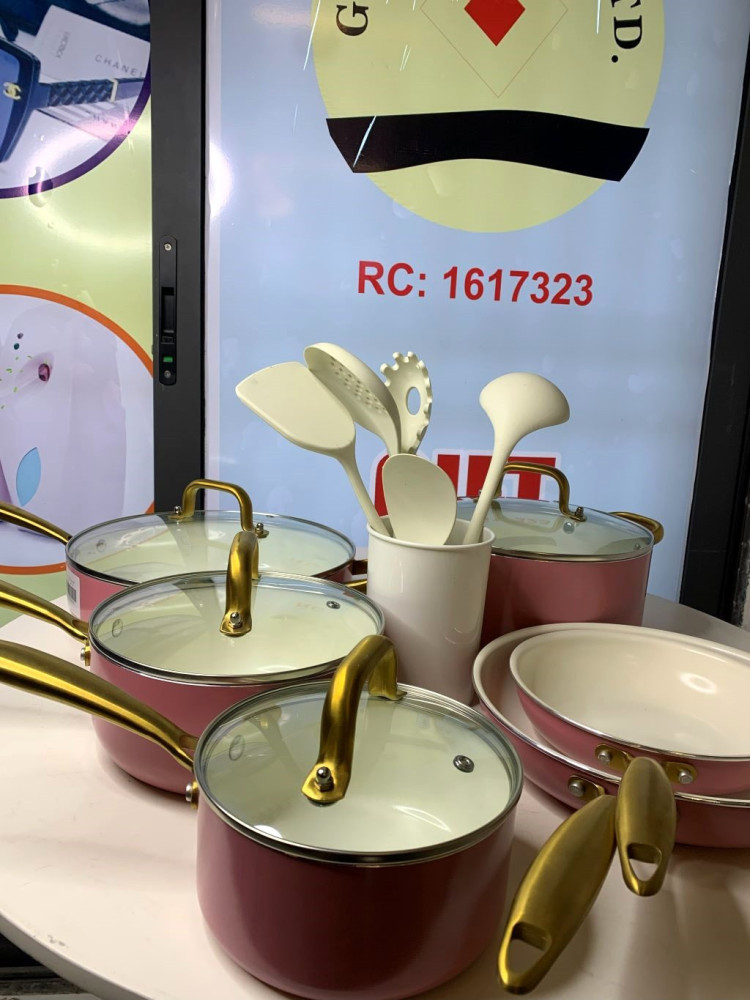 Supreme Aluminum Pot, Fry pan and spoons